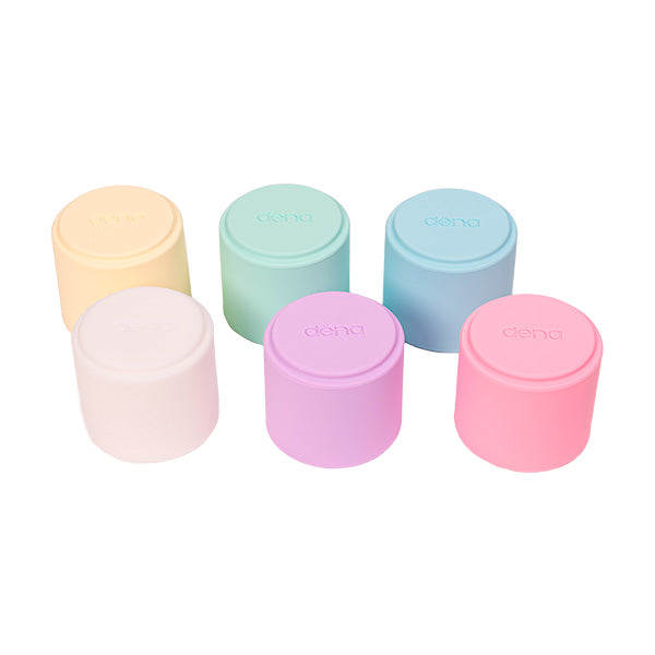 6 Stacking Cups - Pastel - Dena Toys - Silicone BPA-free Cups