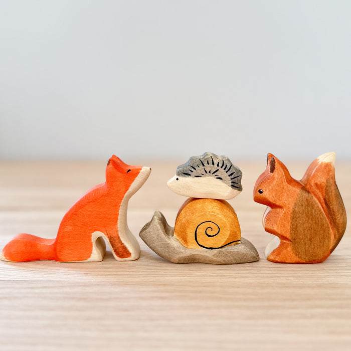 Small Hedgehog  - Hand Painted Wooden Animal - HolzWald