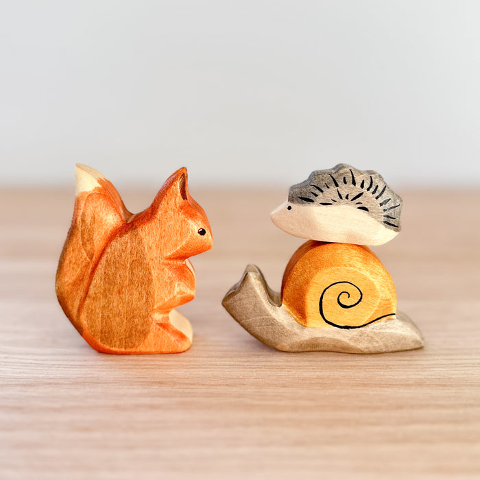 Snail  - Hand Painted Wooden Animal - HolzWald