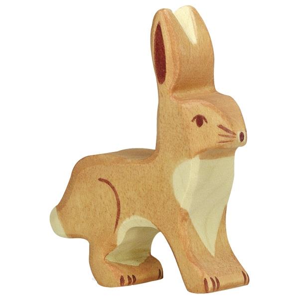 HOLZTIGER - Wooden Animal -  Hare with Upright Ears