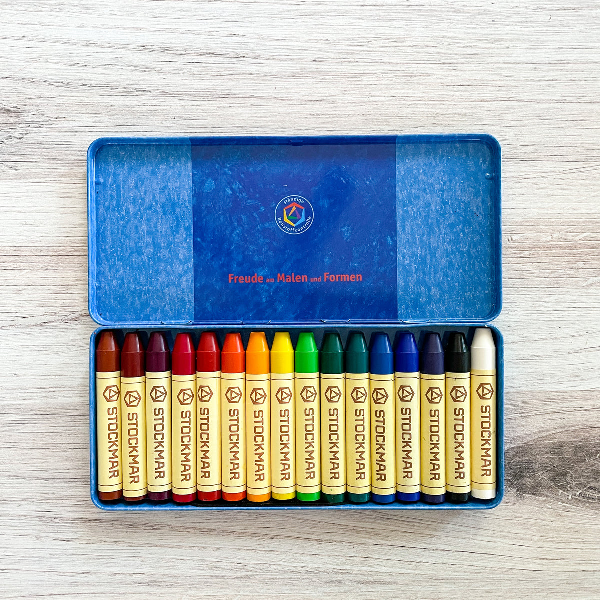 Stockmar Crayon Case, Holder for 12 Sticks, Waldorf Crayon Holder