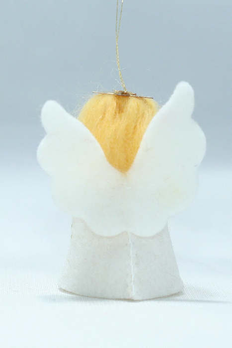 Winter Fairy - Jingle Angel - Miniature Hanging felt doll - Ambrosius Flower Fairies