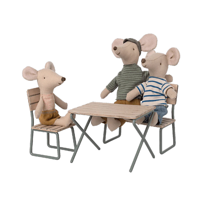 Garden Table and Chair Set - Mouse - Maileg