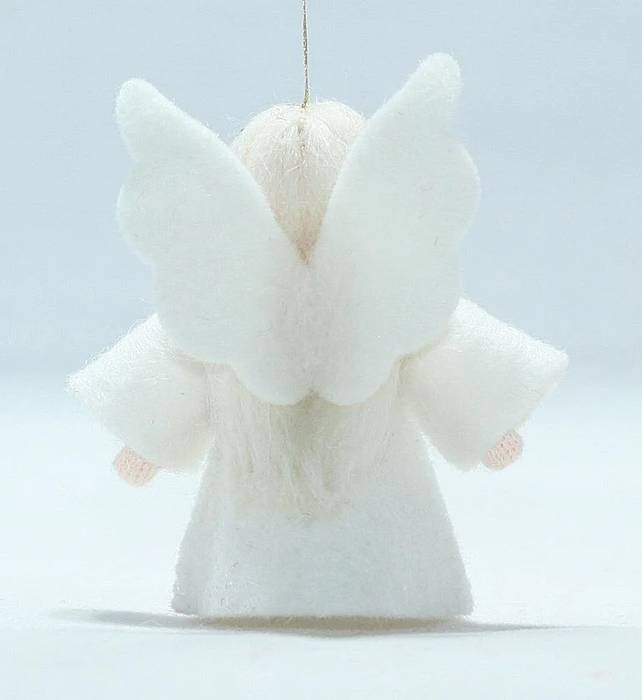 Winter Fairy - Lil' Angel - Miniature Hanging felt doll - Ambrosius Flower Fairies