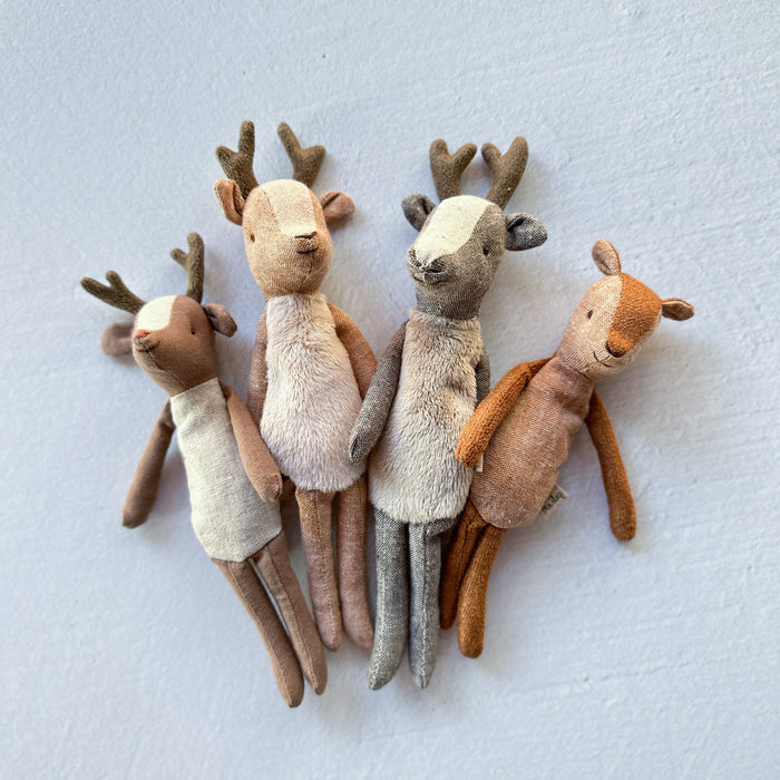 Deer Family - Set of 4 - Mom, Dad, Brother, Sister Deer - Maileg