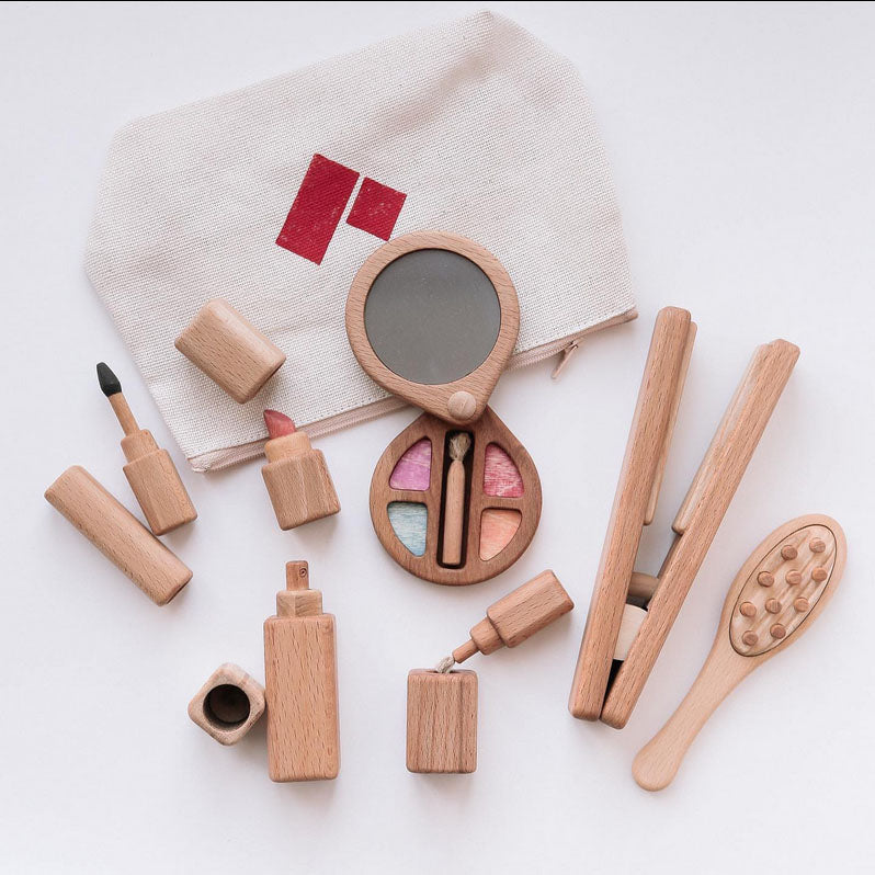 Handmade Wooden Makeup & Hair Set — Oak & Ever