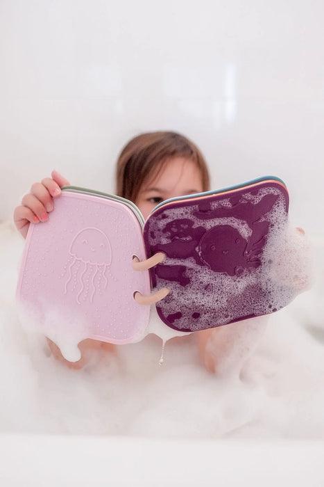 Silicone Bath Book - Sensory bath toy - Silicone BPA-free Book