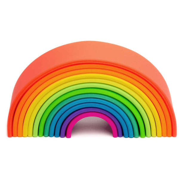 12 Piece Neon Rainbow - Dena Toys - Silicone BPA-free Rainbow