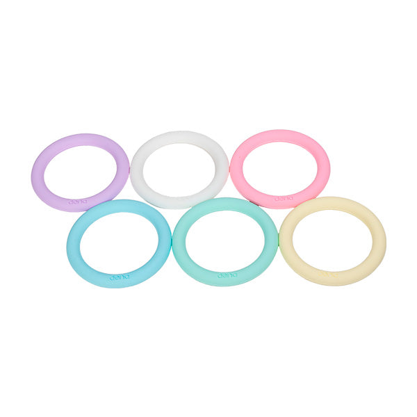 6 Pastel Rings - Dena Toys - Silicone BPA-free Rings