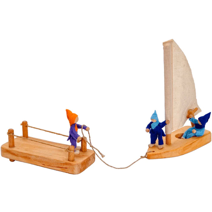 Sail Boat and Dock for Tree House - Magic Wood