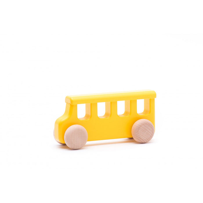 School Bus Wooden Bus - Push Toy - Bajo