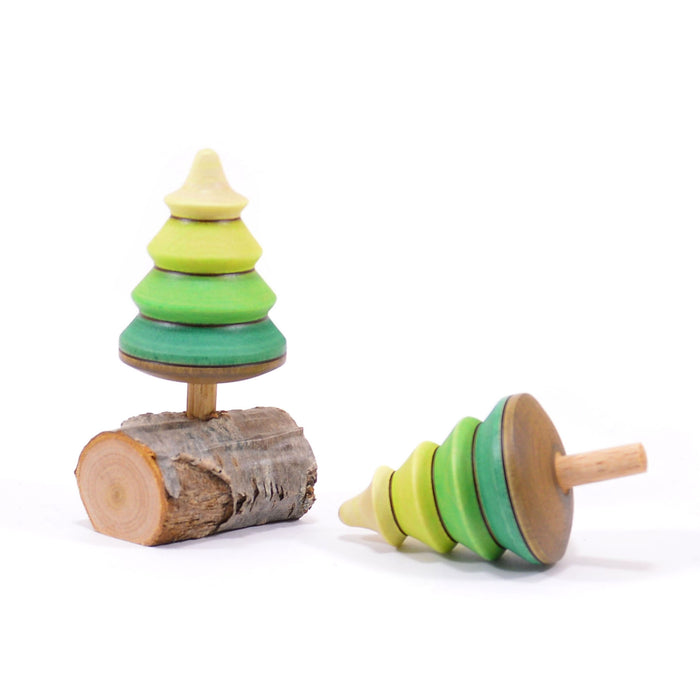 Single Tree Spinning Tops with Wood branch Stand - Mader
