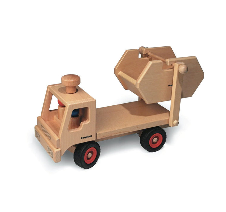 Wooden Skip Truck - Trash Truck  - Fagus