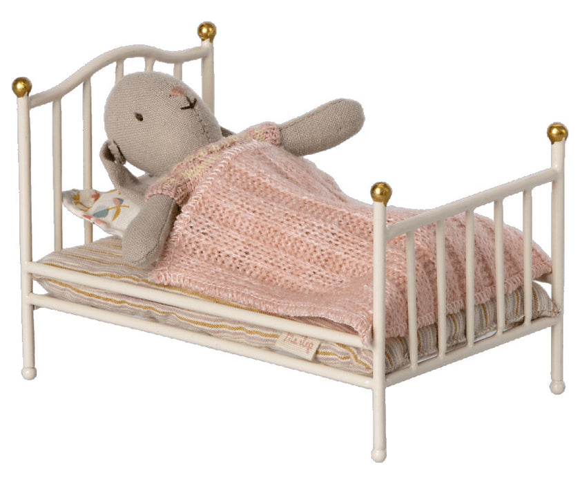 Maileg Mice Vintage Bed - Twin Size - Off-white